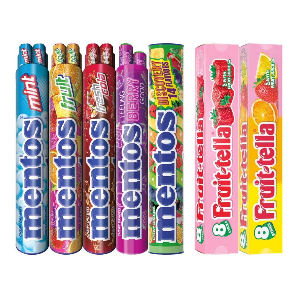 2 × Mentos & Fruitella
