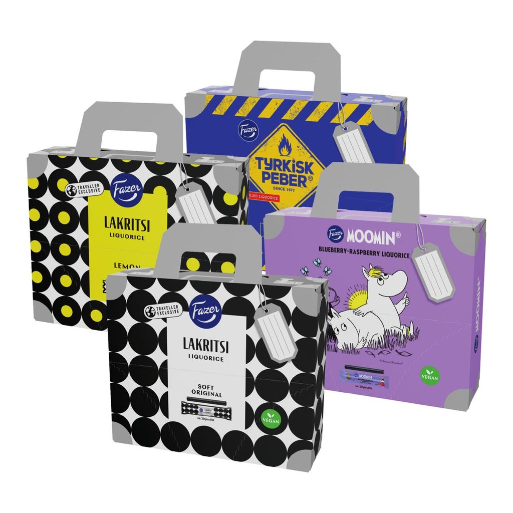 2 × Fazer Liquorice sticks