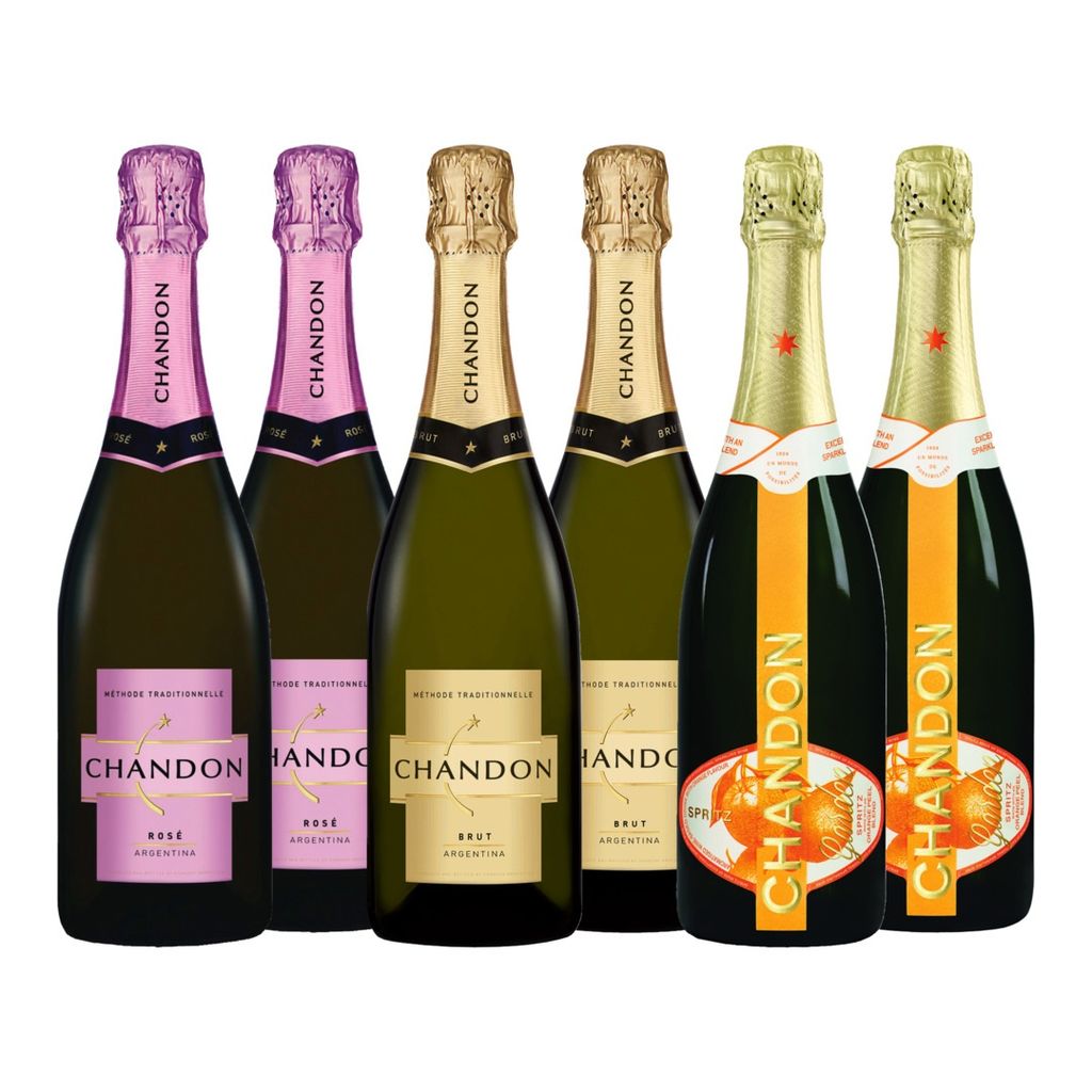6 × Chandon Brut & Rose & Garden 